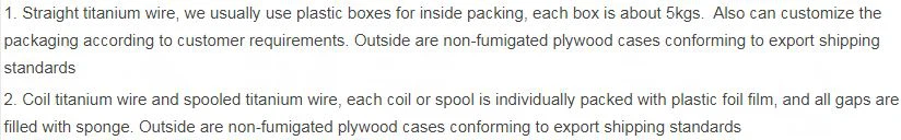 titanium welding wire manufacturer